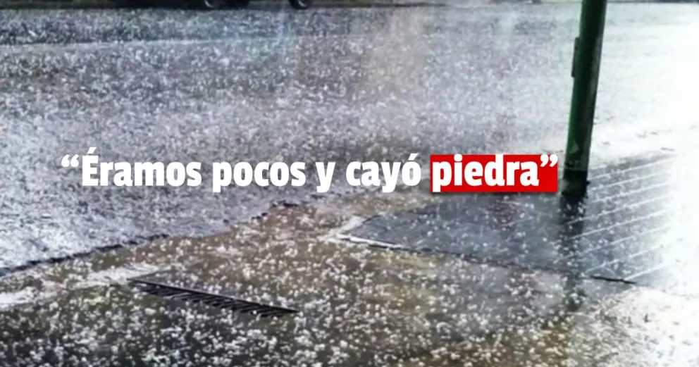 Durante 10 minutos, la provincia tuvo granizo y lluvia 
