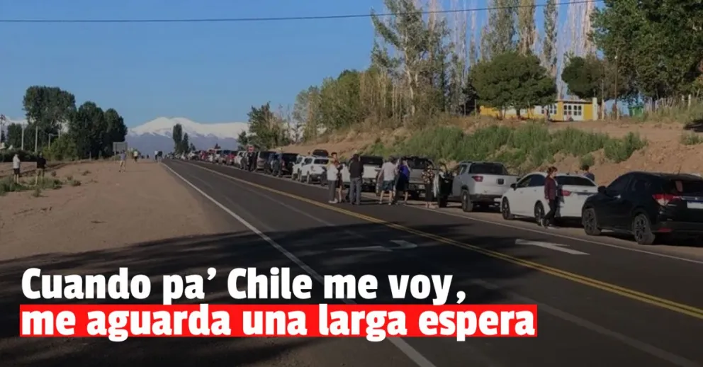 Extensas colas y esperas para cruzar a Chile por el Paso de Agua Negra