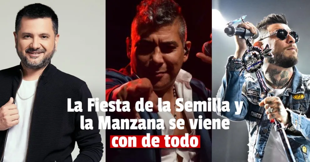 Ulises Bueno, Jorge Rojas y La Barra le ponen música a la Fiesta de la Semilla y la Manzana 