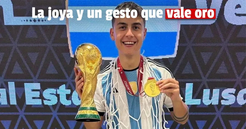 Enorme gesto de Dybala