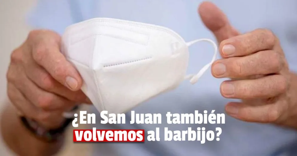En San Juan también recomiendan el uso de barbijo en espacios cerrados