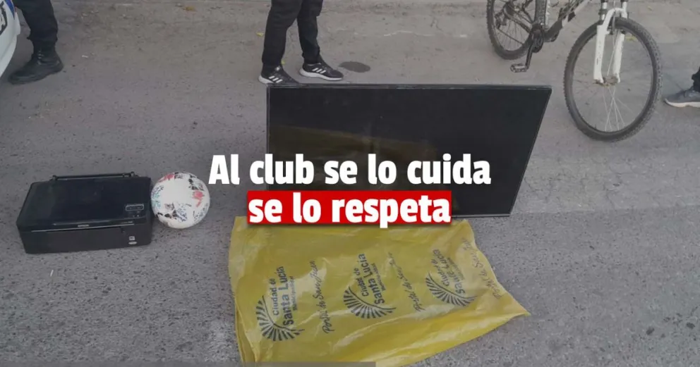 Detienen a cuatro delincuentes que robaron diferentes elementos de un club deportivo 