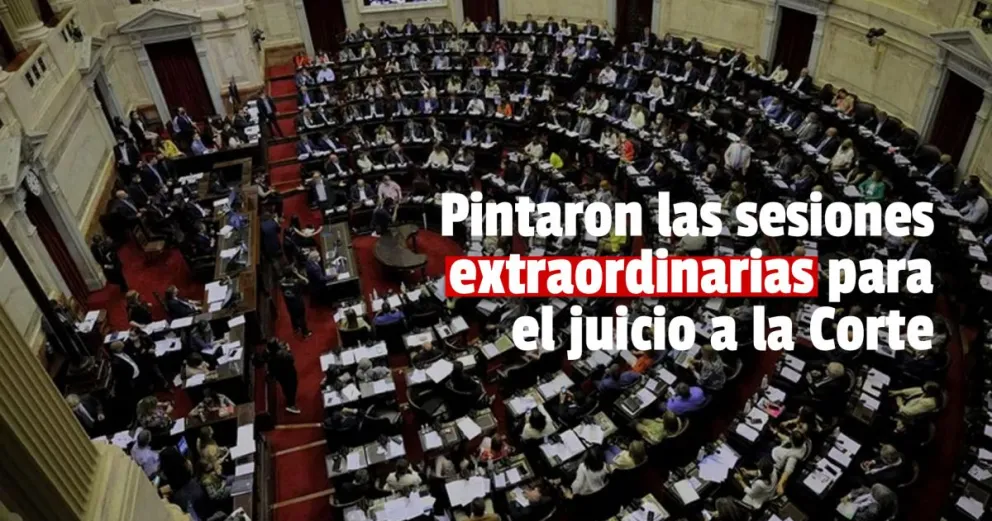 El gobierno nacional convocará a sesiones especiales para el juicio político contra la Corte 