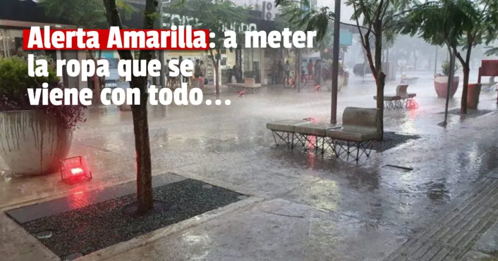 San Juan: alerta amarilla por fuertes tormentas 