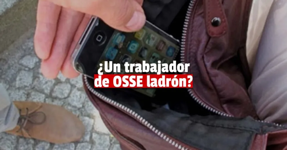 Un hombre con la chaqueta de OSSE le robó el celular a una mujer 