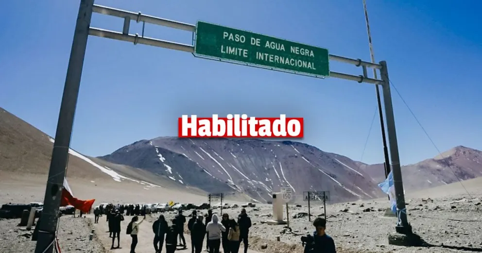 El Paso Internacional Agua Negra habilitado nuevamente 