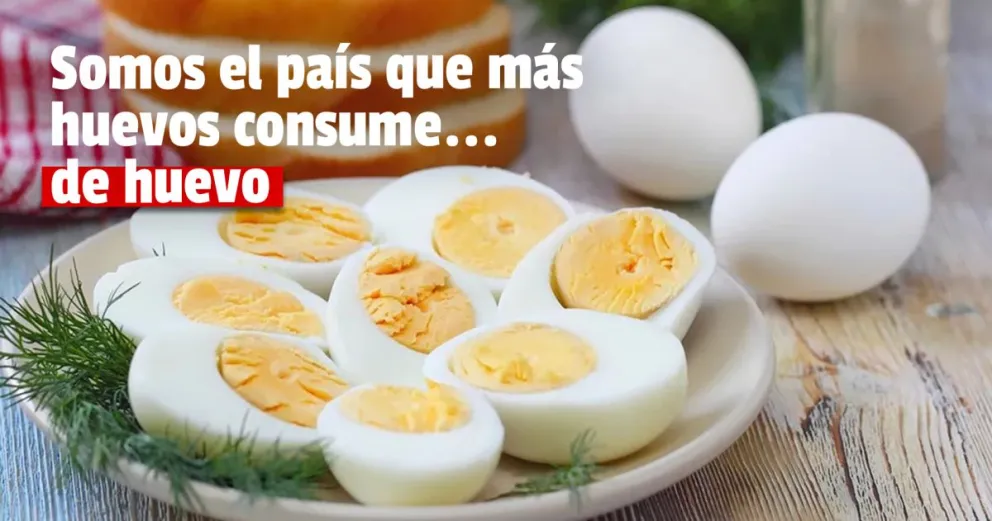 Argentina es el cuarto país que más huevos consume 