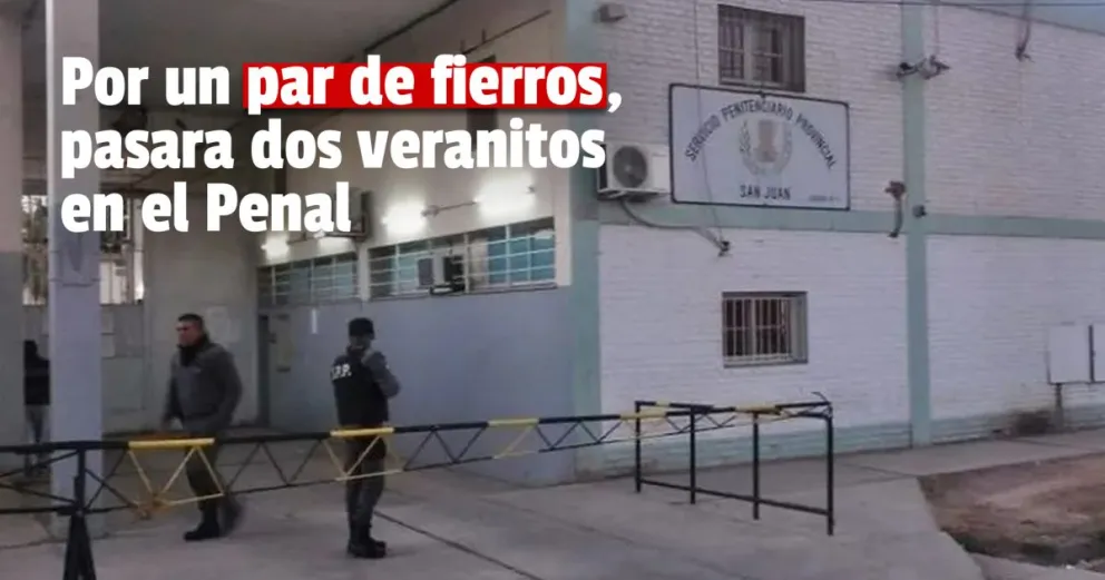 Por robarse varias columnas de hierro pasará dos años y medio en el Penal 