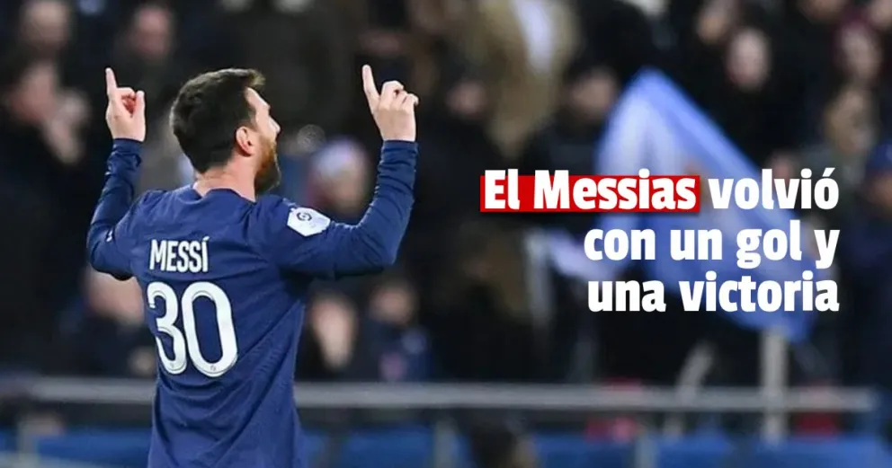 Messi volvió con un gol en la victoria del PSG 