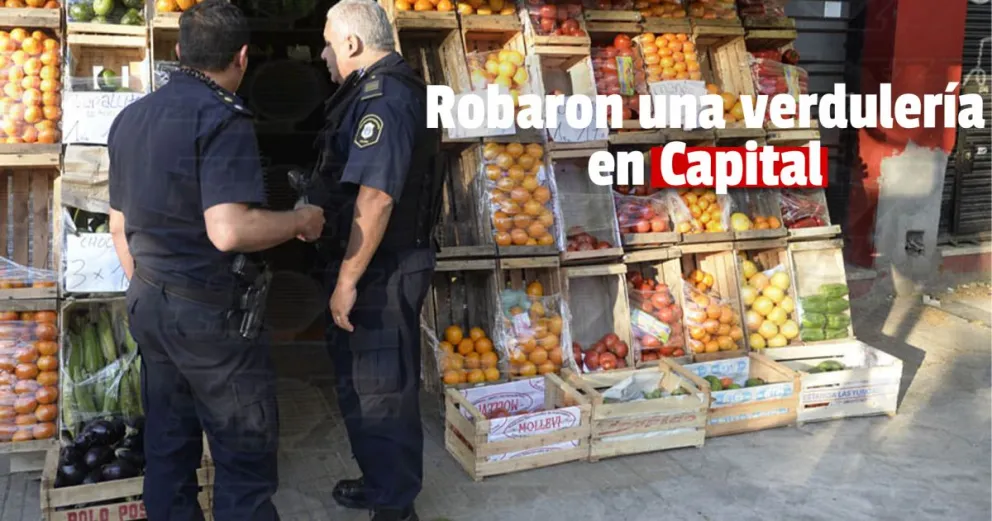 Capital: ladrones robaron la recaudación del día en una verdulería