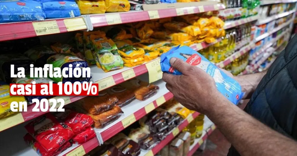 La más alta en 31 años: la inflación de 2022 superó fue de 94,8%
