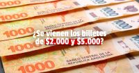 El Gobierno analiza emitir billetes de $2.000 y $5.000 
