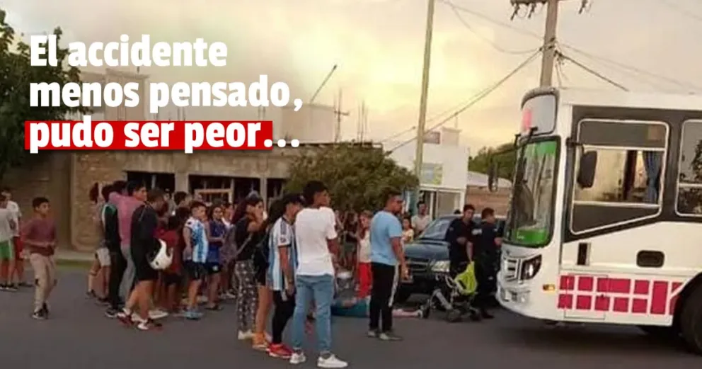 Un colectivo atropelló a una mujer en silla de ruedas