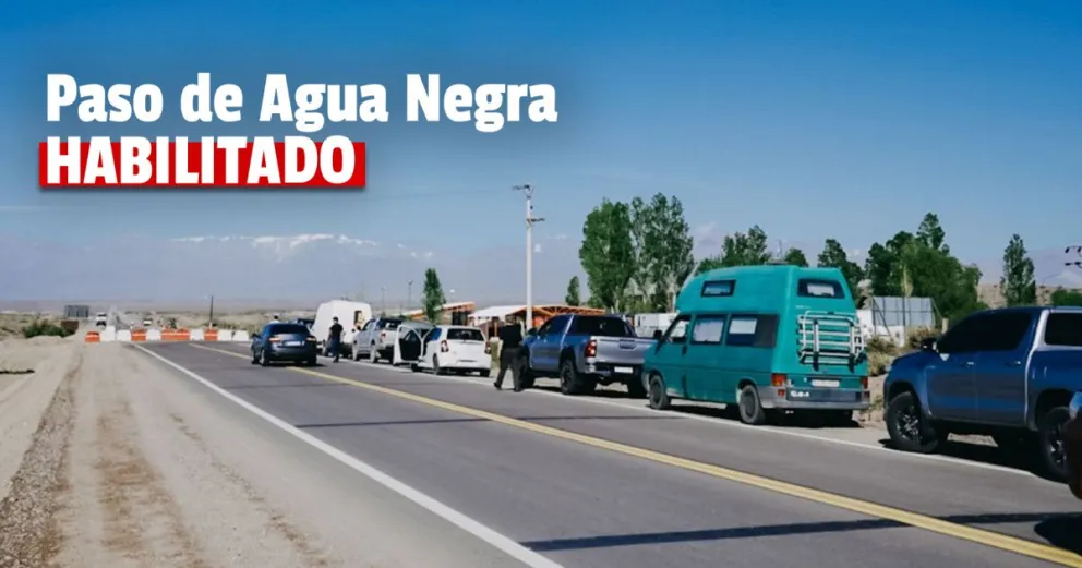 Se habilitó el tránsito en el Paso Internacional Agua Negra 