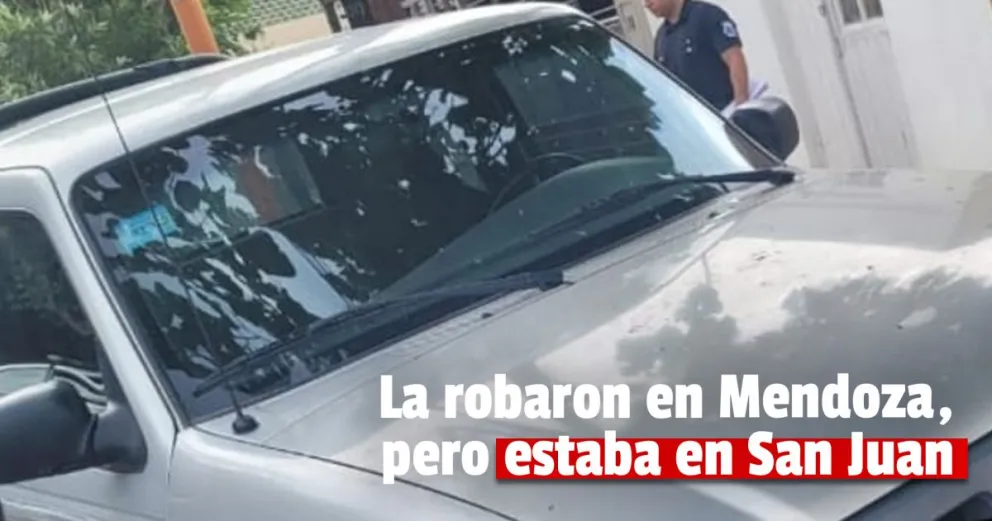 Encontraron abandonada en San Juan, una camioneta que, fue robada en Mendoza   
