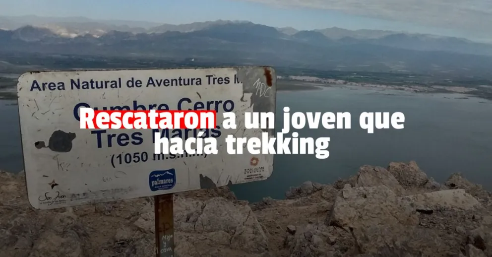 Un joven quedó varado en el Cerro Tres Marías y tuvo que ser rescatado de urgencia 