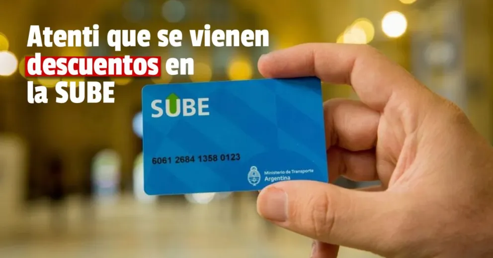 ANSES informó que se viene un descuento del 55% en SUBE para algunos grupos de beneficiarios 