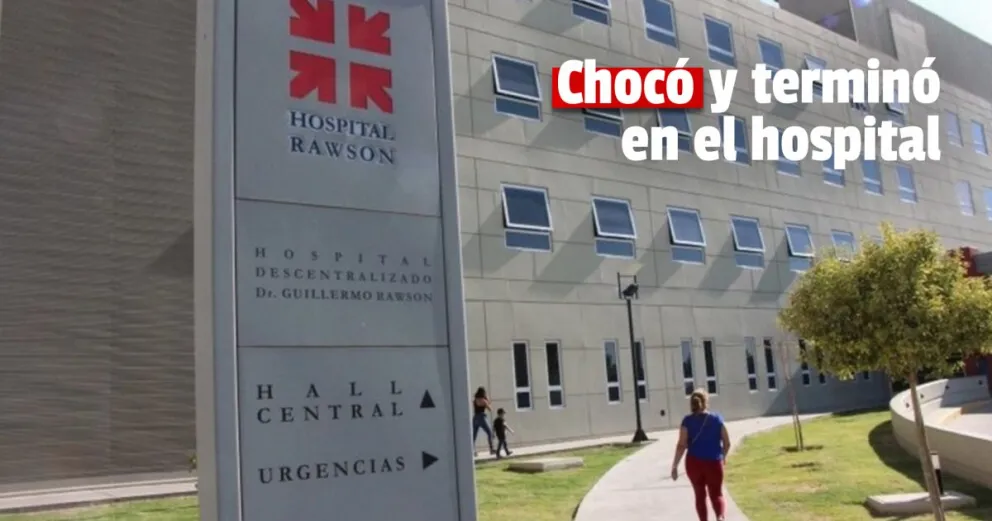 Dos personas chocaron y una tuvo que ser asistida de urgencia 