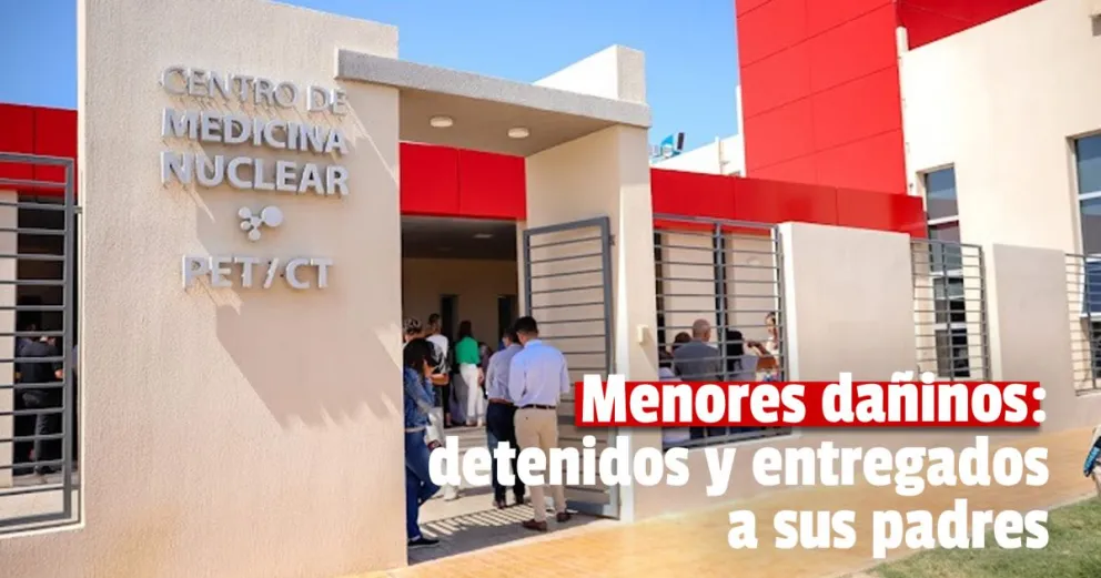 Atacaron a pedradas el Centro de Medicina Nuclear: tres menores detenidos 