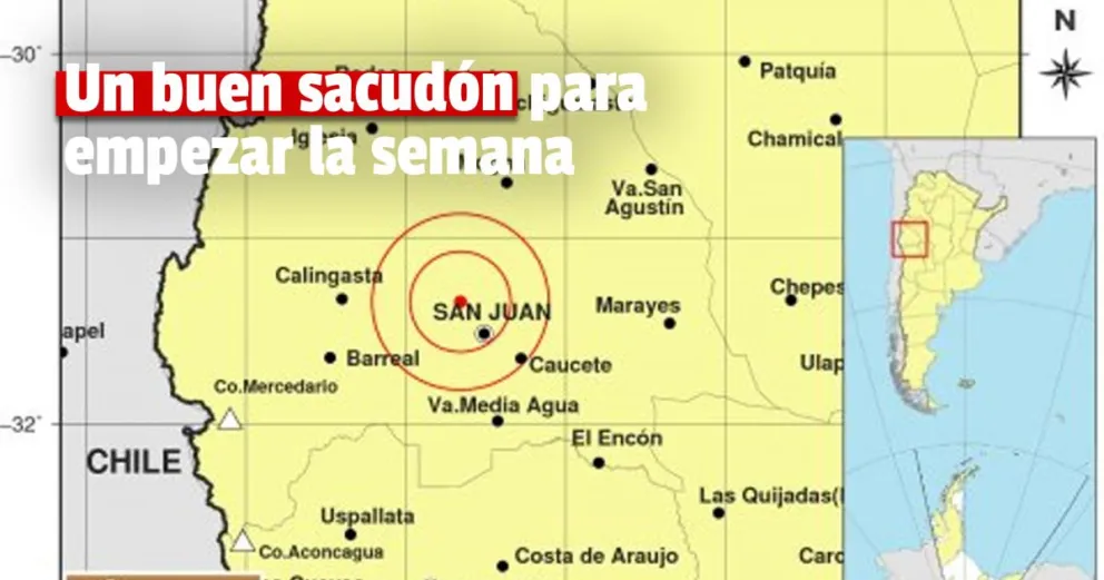 Un sismo de casi 4 de magnitud despertó a los sanjuaninos