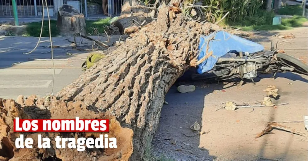 Identificaron al motociclista que falleció tras la caída de un árbol    