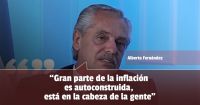 Alberto Fernández habló de la "sensación" de inflación en una entrevista