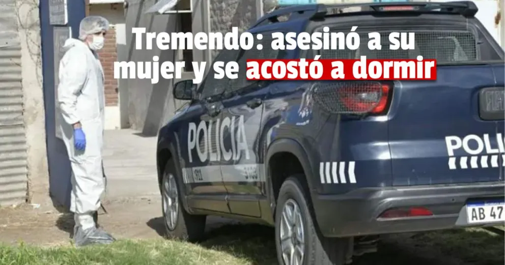 Ahorcó a su esposa y se acostó a dormir