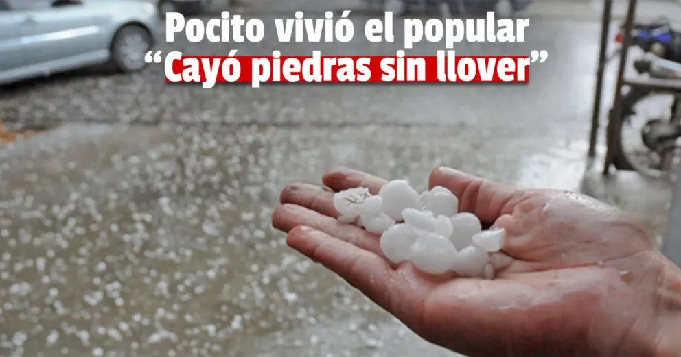 Pocito: el departamento se vio sorprendido por piedras en seco 