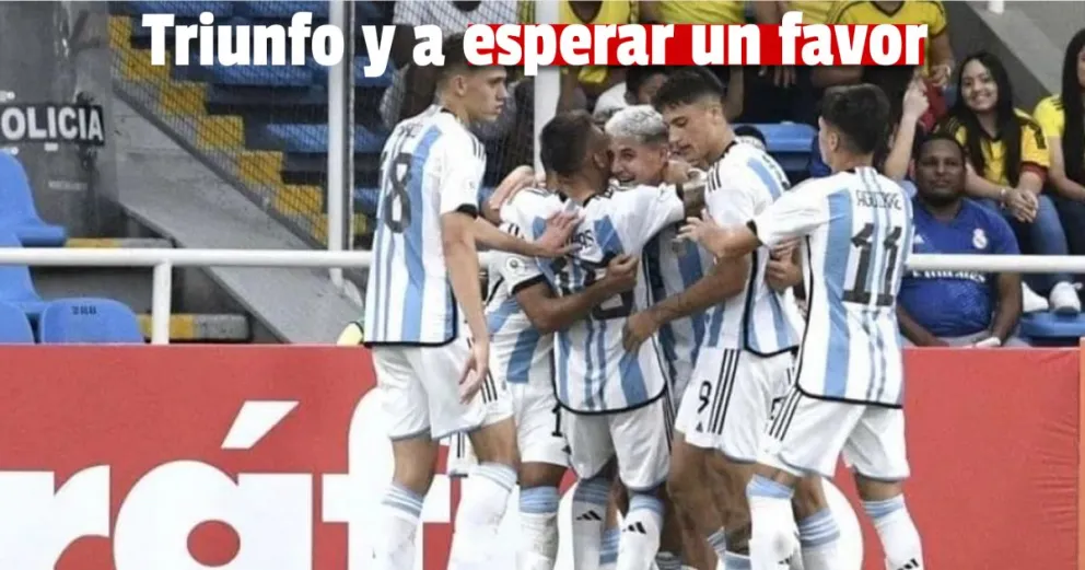 La selección sub 20 ganó y espera que Brasil le gane a Colombia
