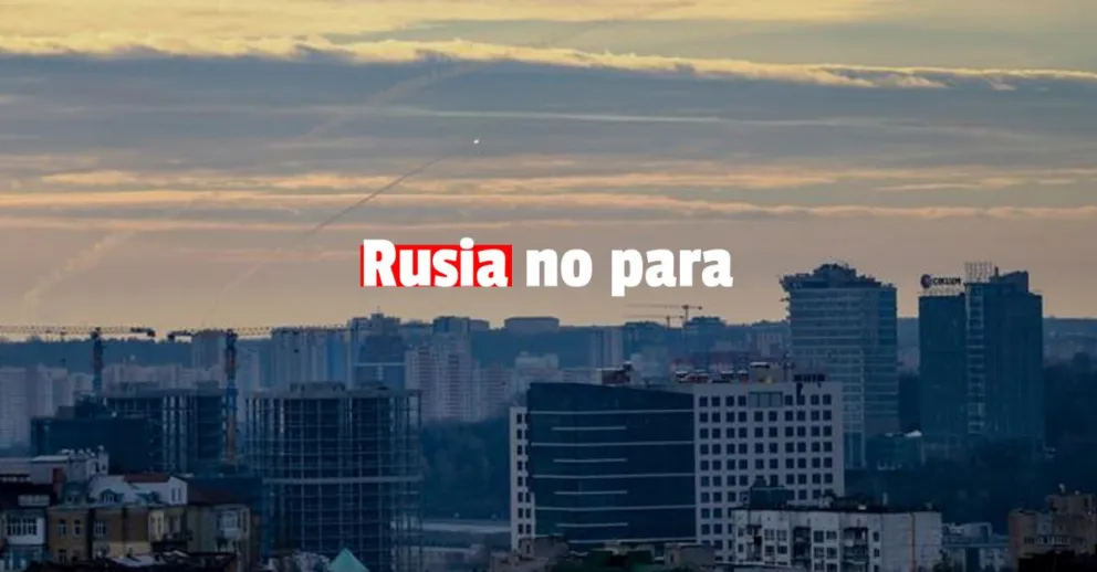 Rusia atacó Ucrania con drones y misiles 