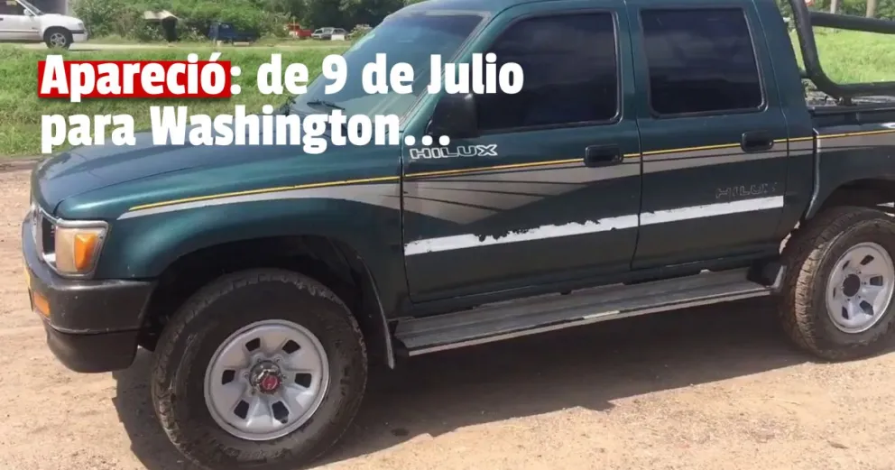 La camioneta robada en Capital apareció en  9 de Julio