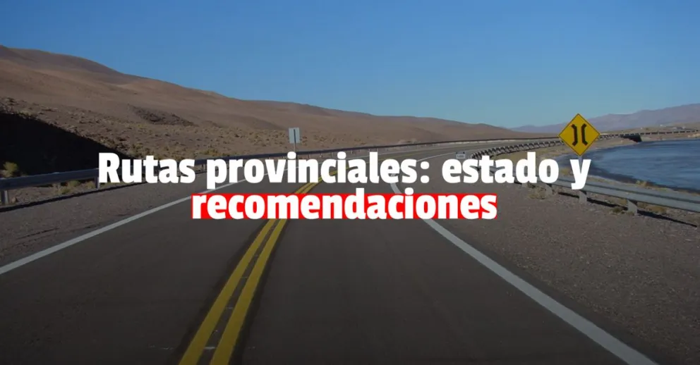 Se recomienda transitar con precaución en rutas provinciales 