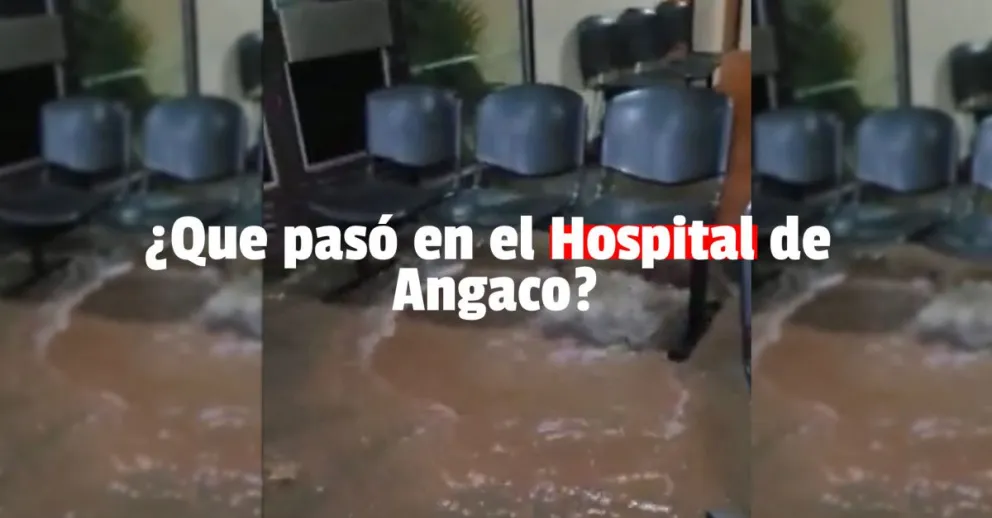 Un caño colapsó en el Hospital de Angaco 