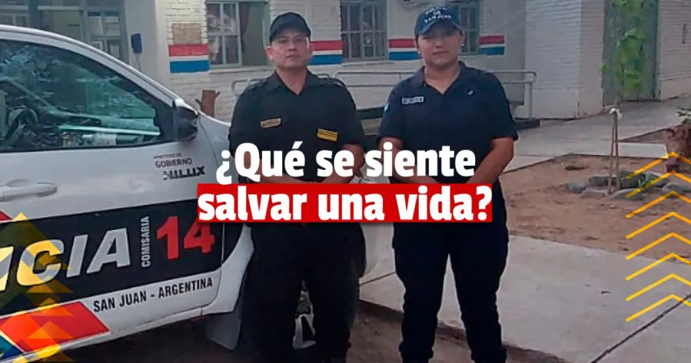 Zonda: dos agentes realizaron maniobras de RCP a una nena y le salvaron la vida 
