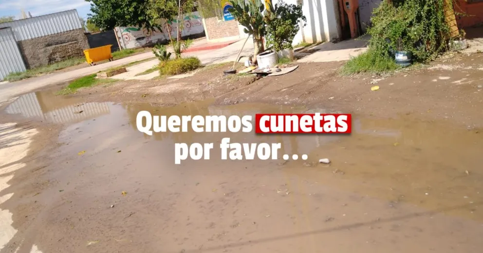 Santa Lucía: vecinos de la Villa 12 de Octubre se quejan por no tener cunetas