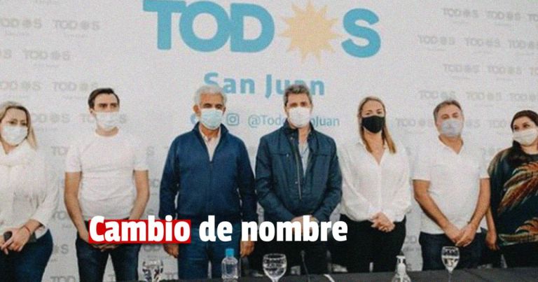 Le cambiaron el nombre al Frente de Todos y ahora es San Juan por Todos ...