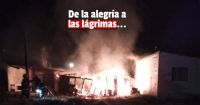 Rawson: cuando festejaban los 15 de su hija les avisaron que su casa ardía en llamas