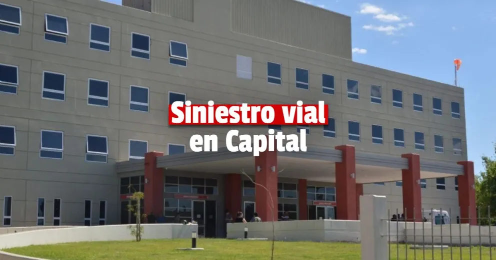 Un joven viajaba en su monopatín, lo chocó una camioneta y terminó en el hospital 