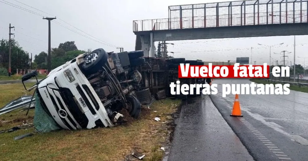 Vuelco y deceso de un conductor sanjuanino en San Luis