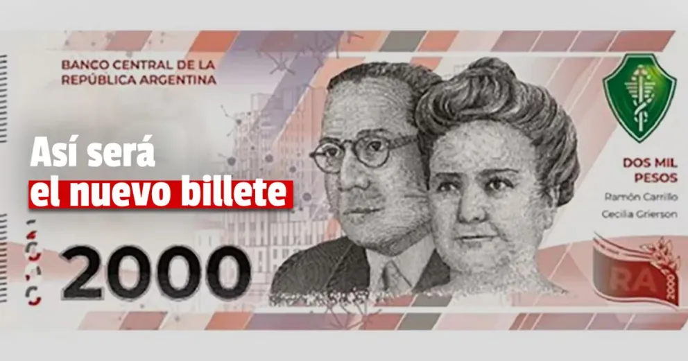 ¿Cómo será el nuevo billete de 2 mil que emitirá el BCRA?