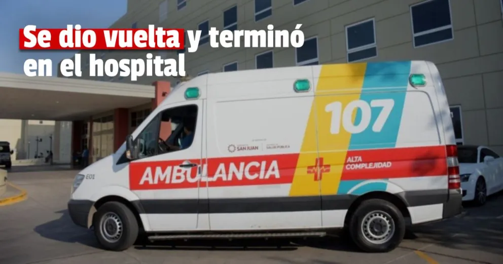 Un hombre volcó en su auto en Ruta 523