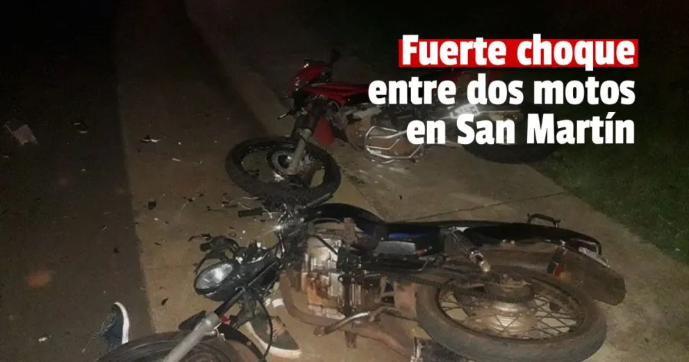Tres heridos en un siniestro vial en San Martín 