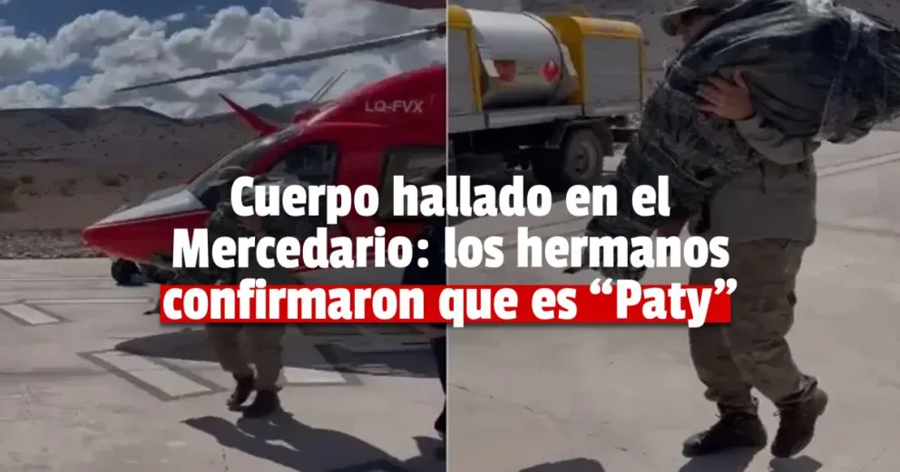 Cuerpo hallado en el Mercedario: Los hermanos de "Paty" Altamirano confirmaron su identidad 