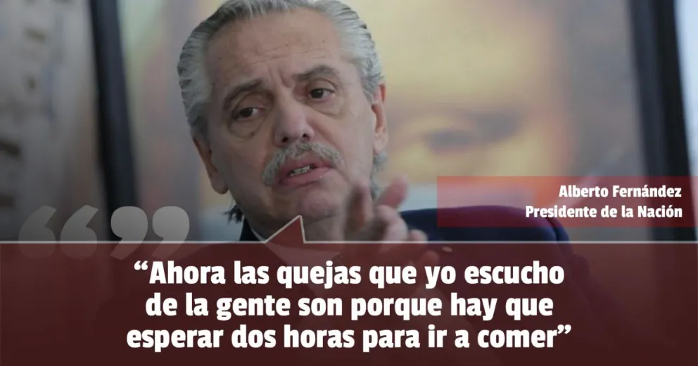 Alberto Fernández dijo que el sector gastronómico y hotelero funcionan muy bien 