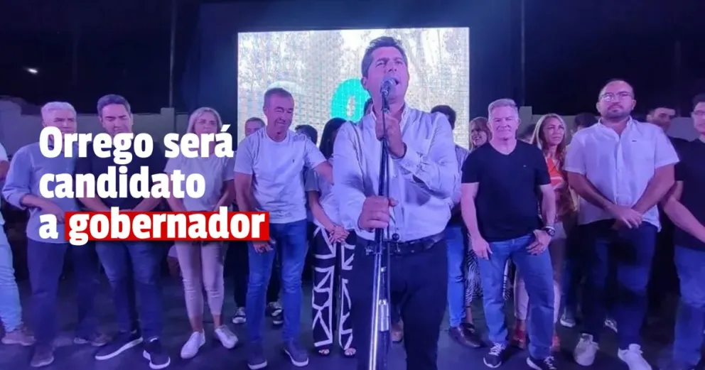 Orrego lanzó su candidatura a gobernador, con cambio de nombre del partido incluído