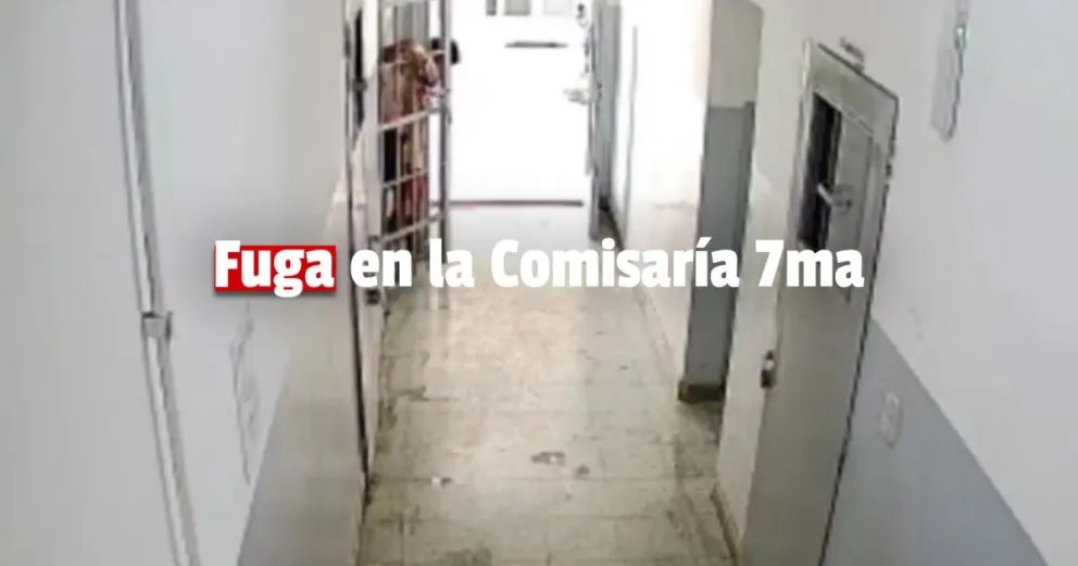 Tres presos se fugaron de la Comisaría 7ma