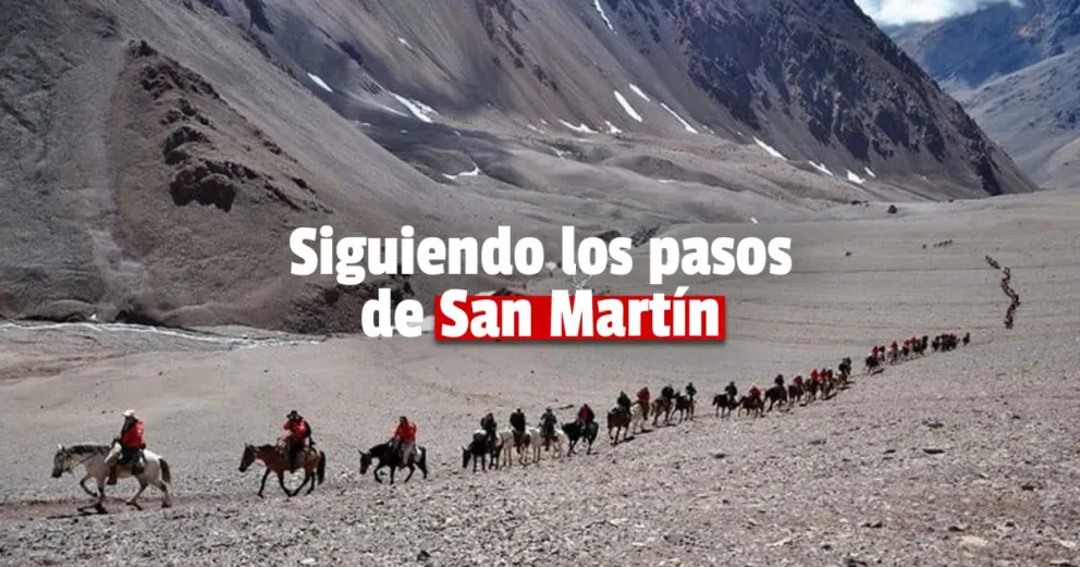 Recreación del cruce de los andes