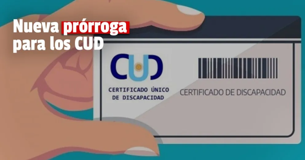 Se prorroga el vencimiento del Certificado Único de Discapacidad