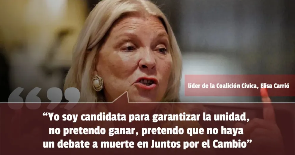 Lilita será candidata a presidente para garantizar la unidad política 