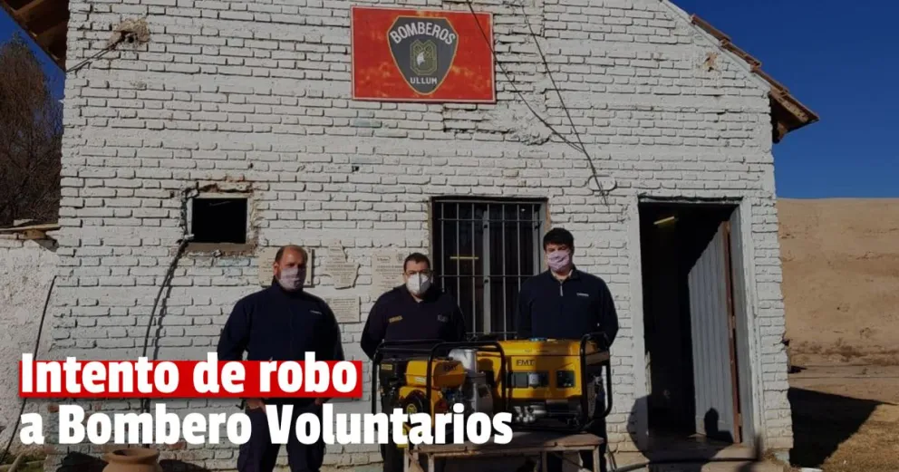 Intentaron robar en el cuartel de Bomberos Voluntarios de Ullum